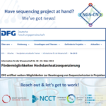 New funding opportunities for sequencing projects!